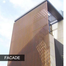 Load image into Gallery viewer, Wood-Look Aluminum Square Tube