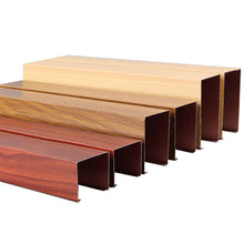 Load image into Gallery viewer, Alutech Alliance Metal Baffle Ceiling in Wooden Color