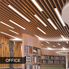 Load image into Gallery viewer, Alutech Alliance Metal Baffle Ceiling in Wooden Color
