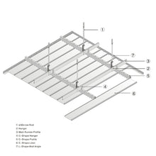 Load image into Gallery viewer, Alutech Alliance Metal Linear Strip Ceiling C-Shaped Series
